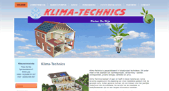 Desktop Screenshot of klimatechnics.be