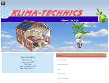 Tablet Screenshot of klimatechnics.be